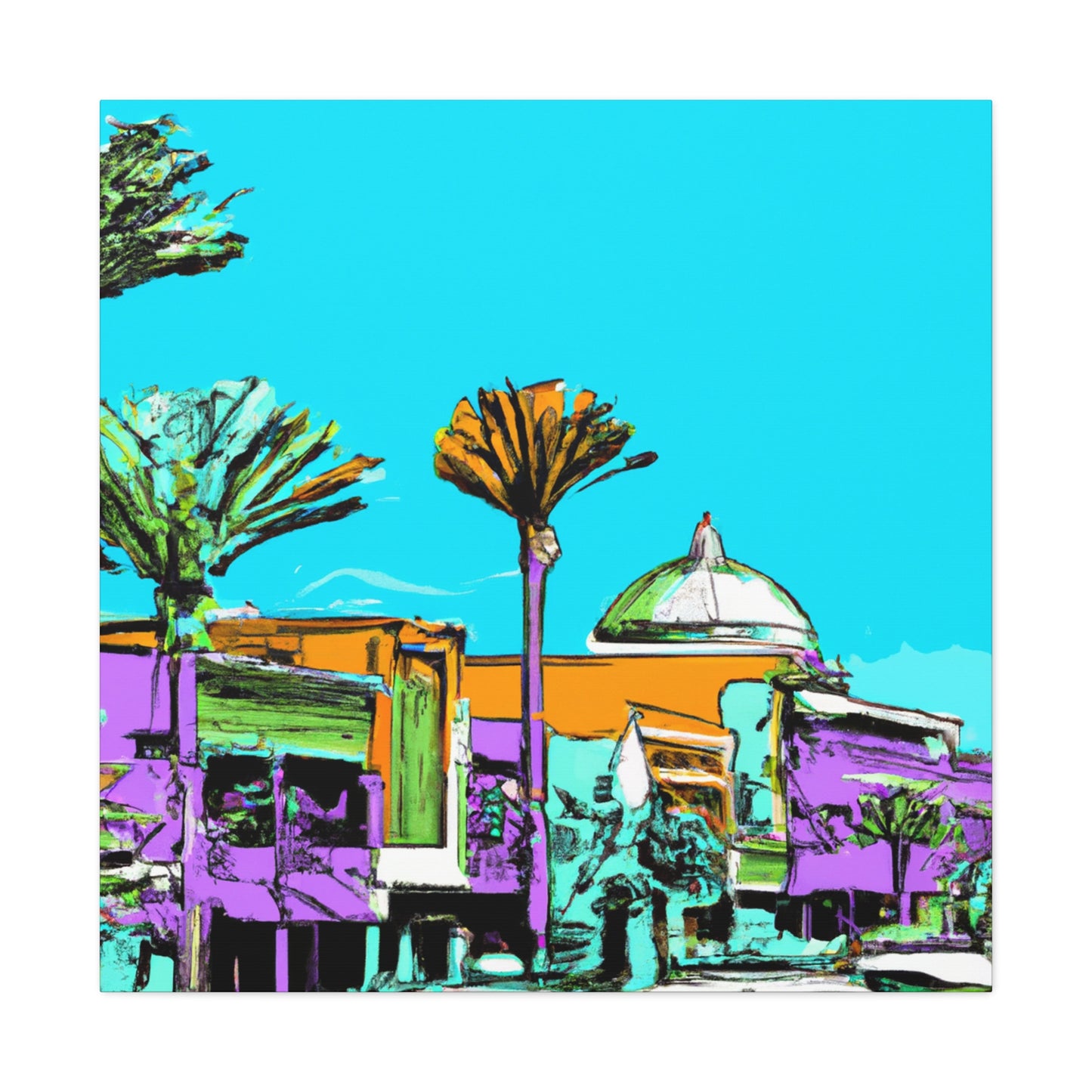 Oasisville - Architectural - Canvas