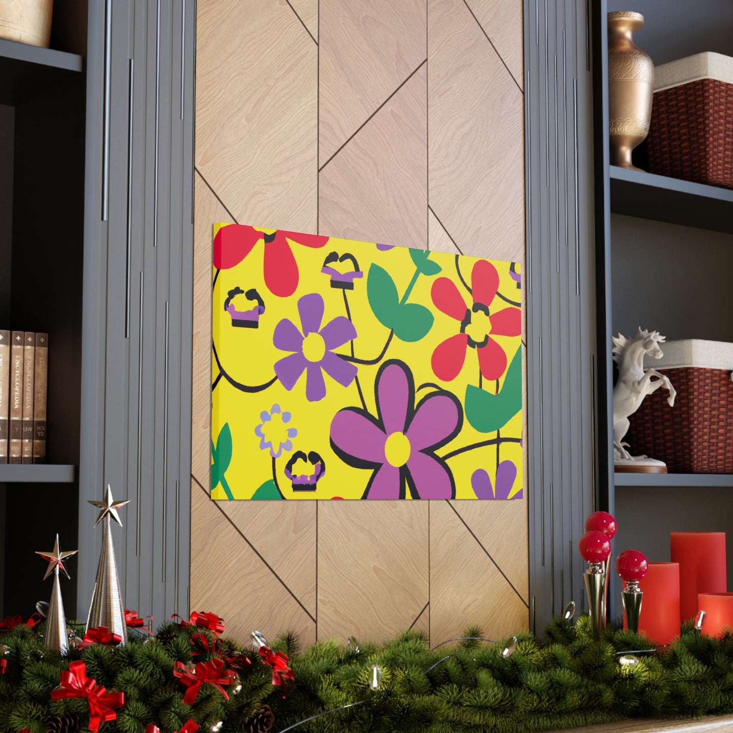Flower Power Nap: Floral Canvas