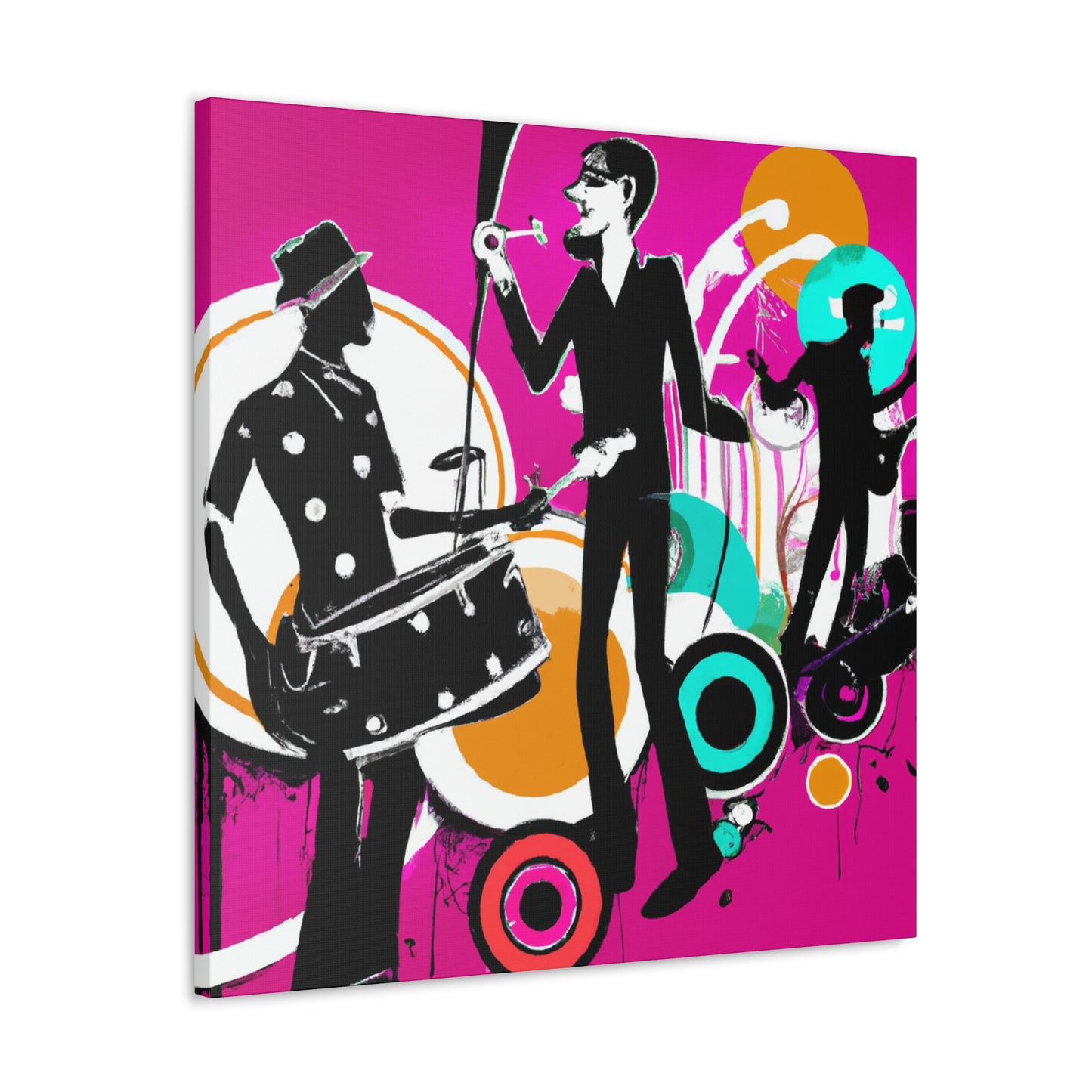 "Boogie Outlaw - Retro Music" - Canvas