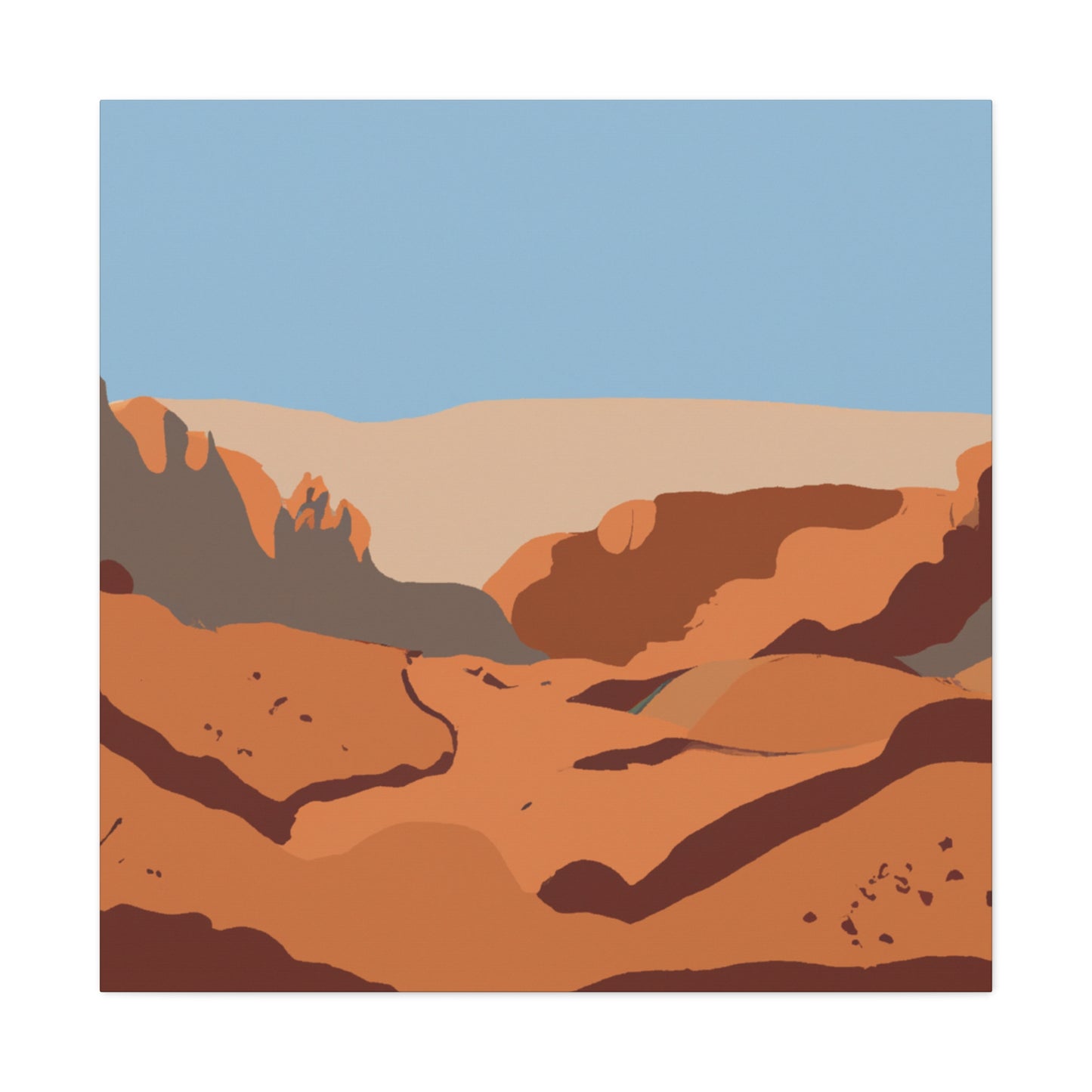 Dusty Paradise - Landscape - Canvas