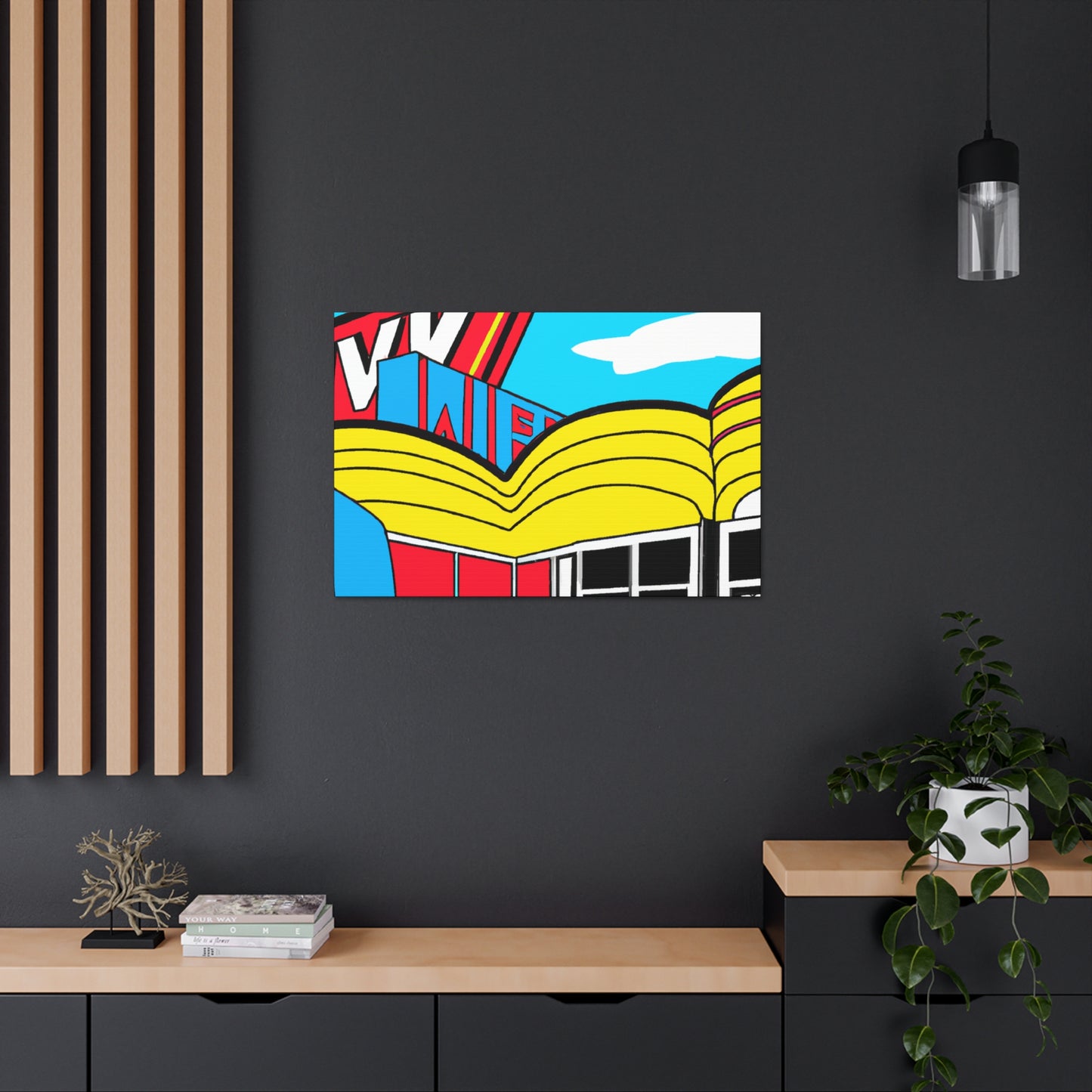 'Rockin' Red's Roller Rink' - Canvas - Pop Art