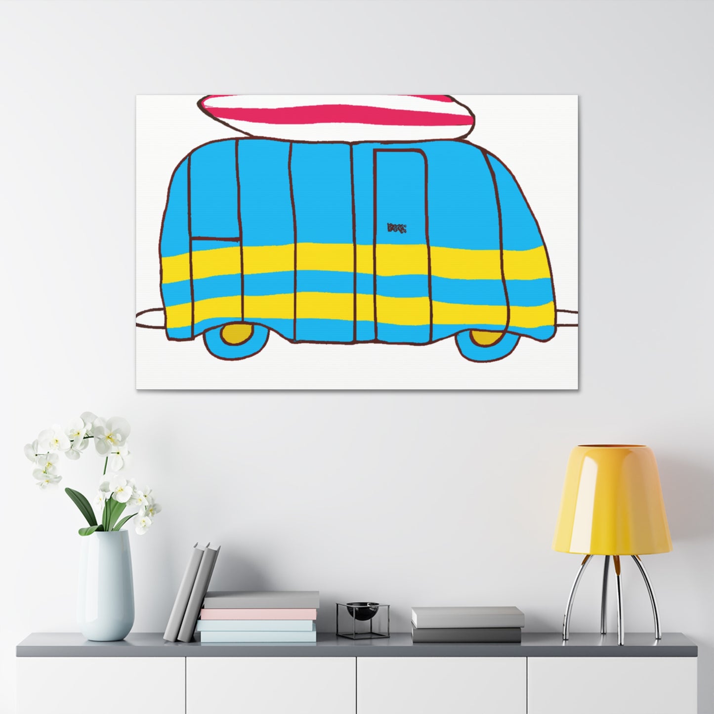 Minimal Surfmobile - Minimalism - Canvas
