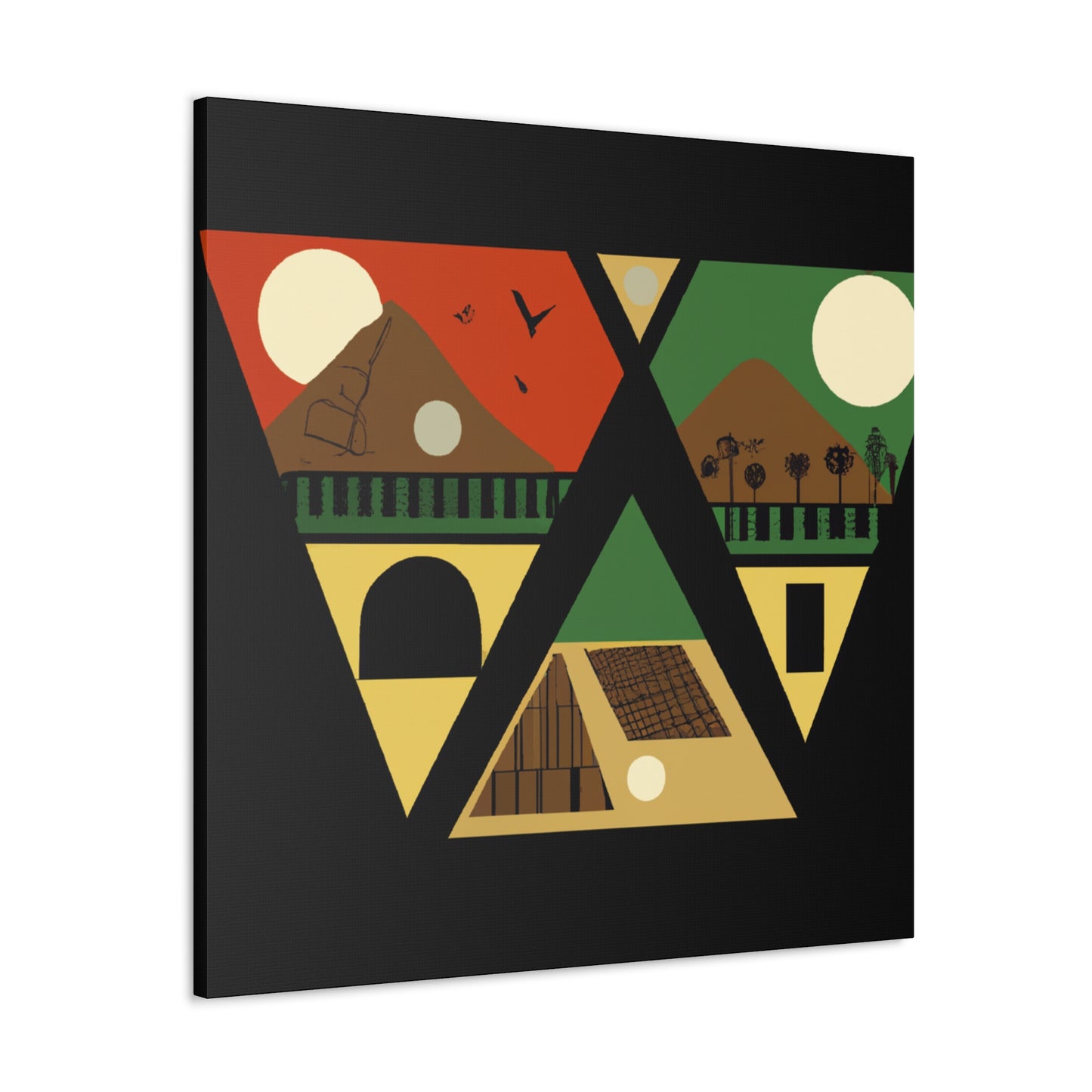"Cosmological Dance - Midcentury" - Canvas