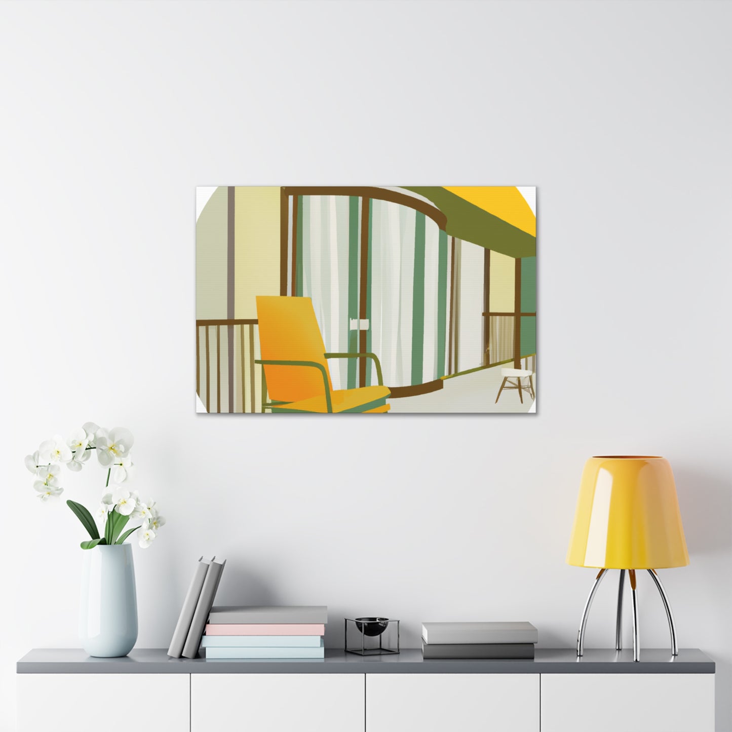 Modern Architectural Splendor - Midcentury - Canvas