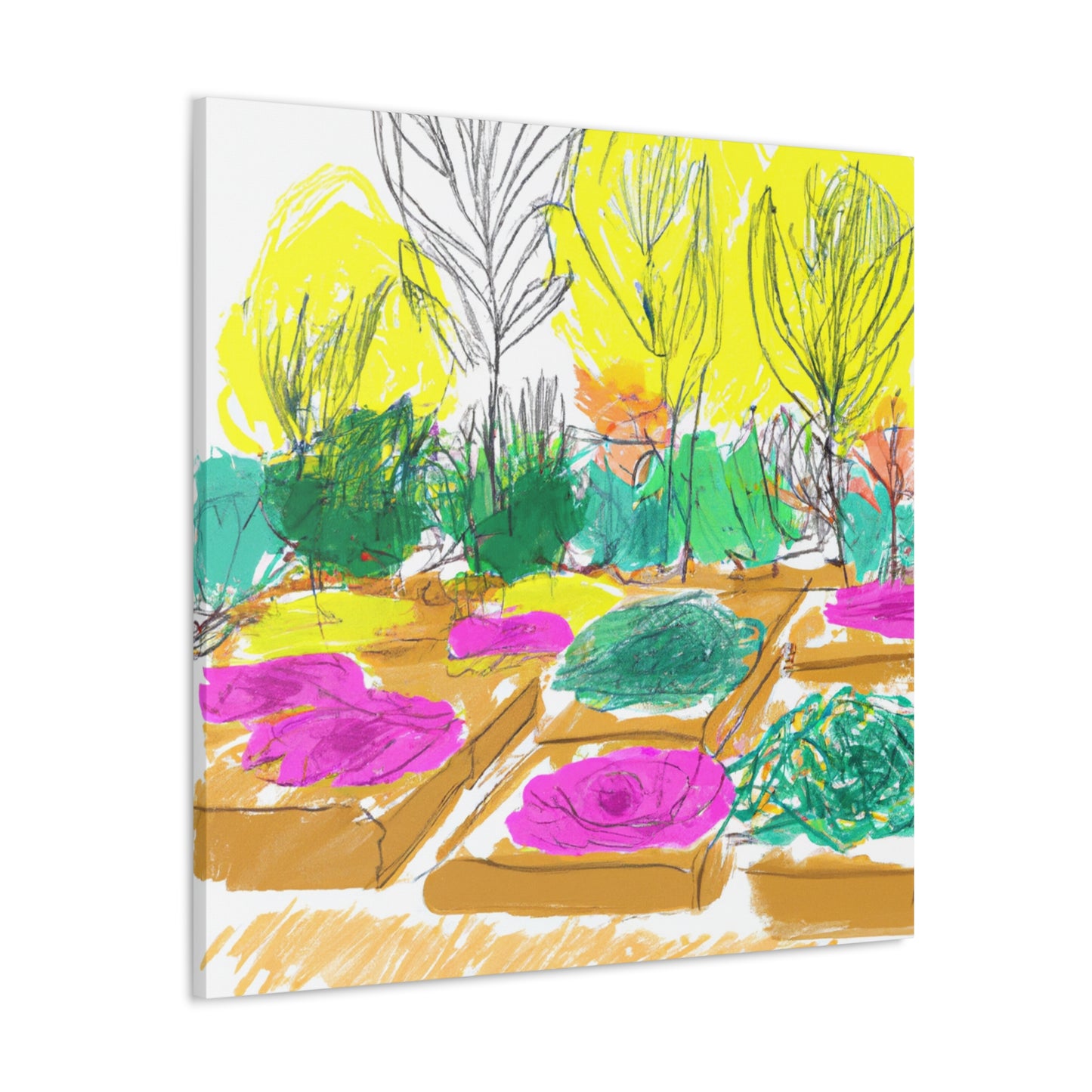 Butterfly Bloom Landscape - Canvas