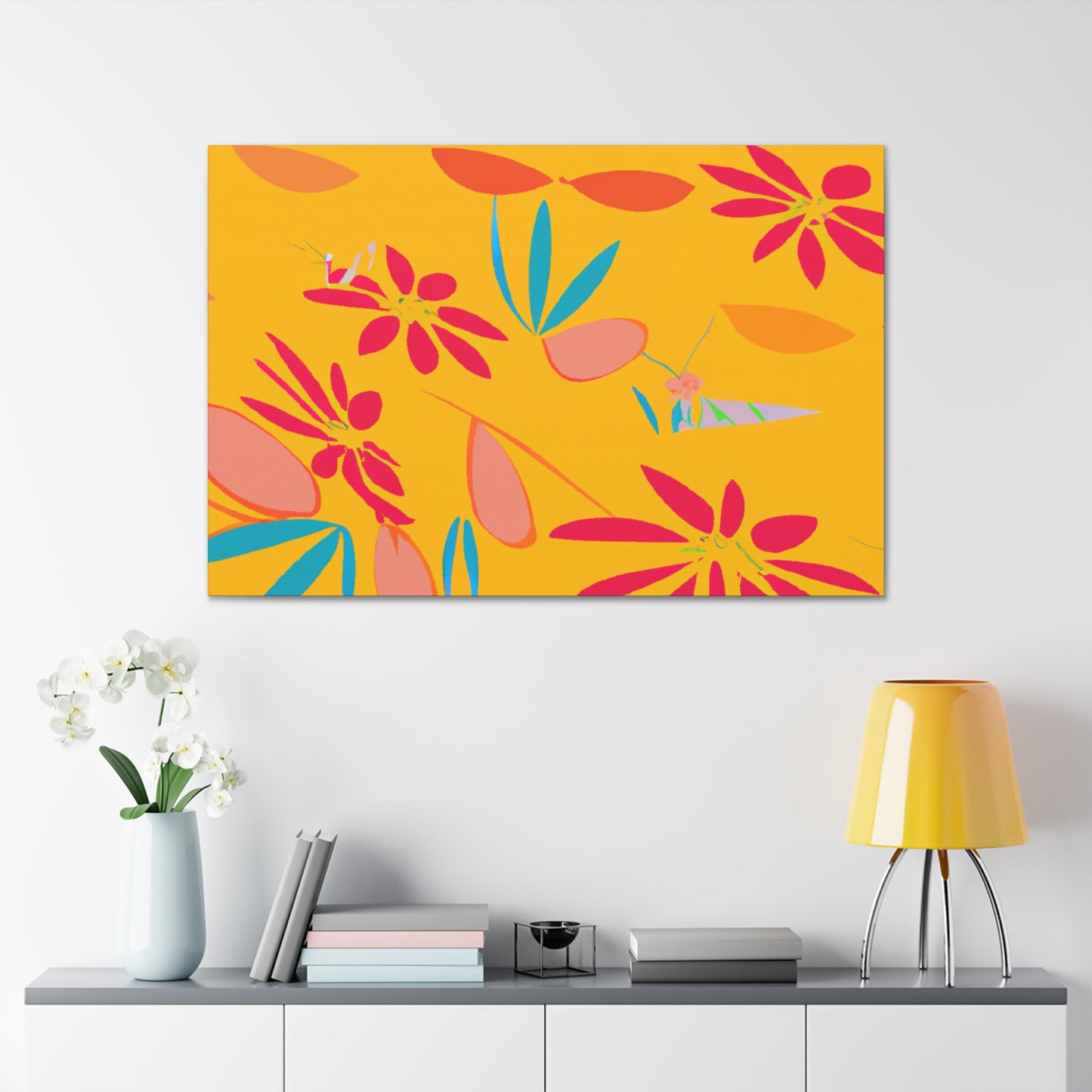Orangelust - Floral - Canvas