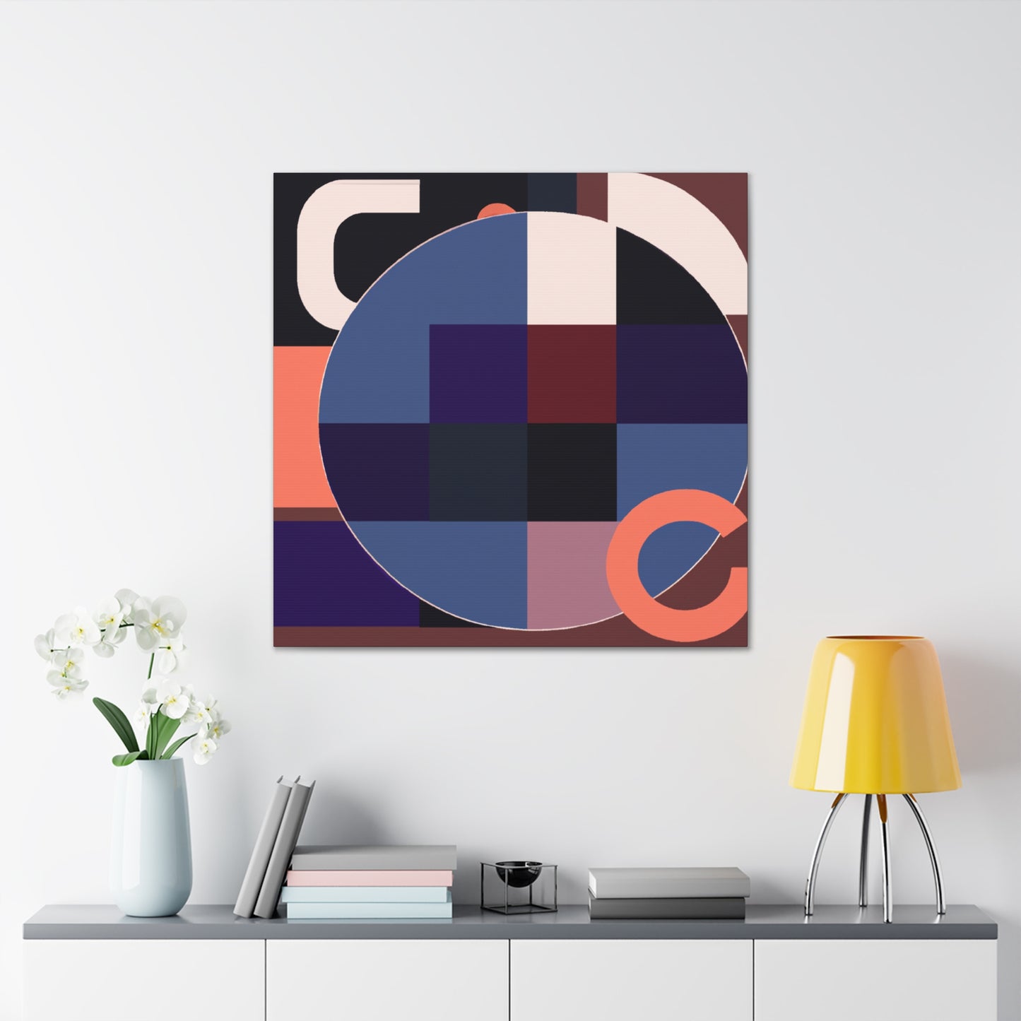 Scrollscape- Midcentury - Canvas