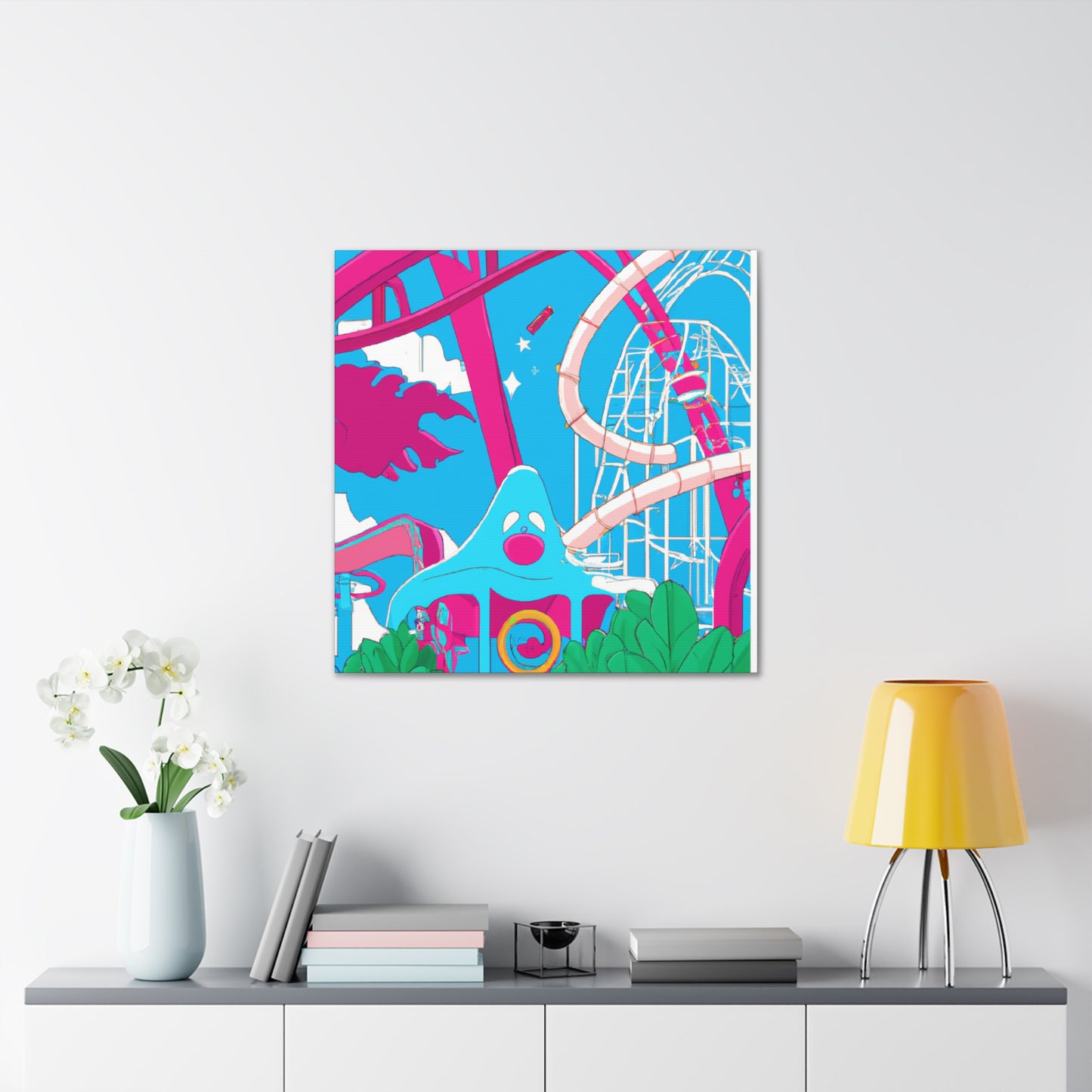Palm Paradiso - Landscape - Amusement - Canvas