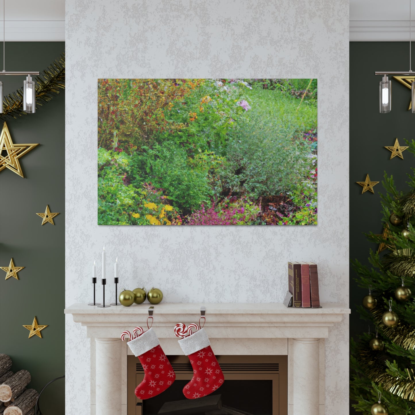 Summertime Garden Dance. - Canvas - Floral