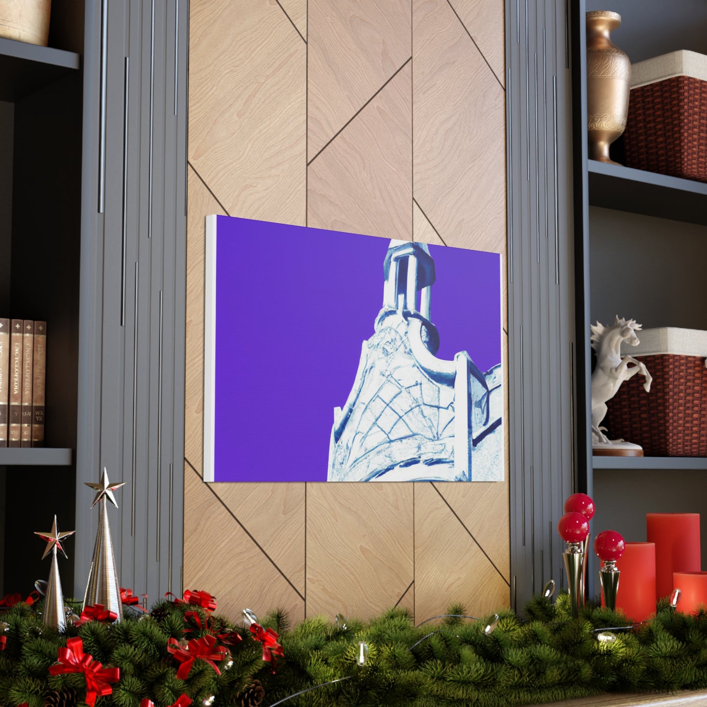 'The Majestic Metropolis' - Art Deco Architectural Canvas