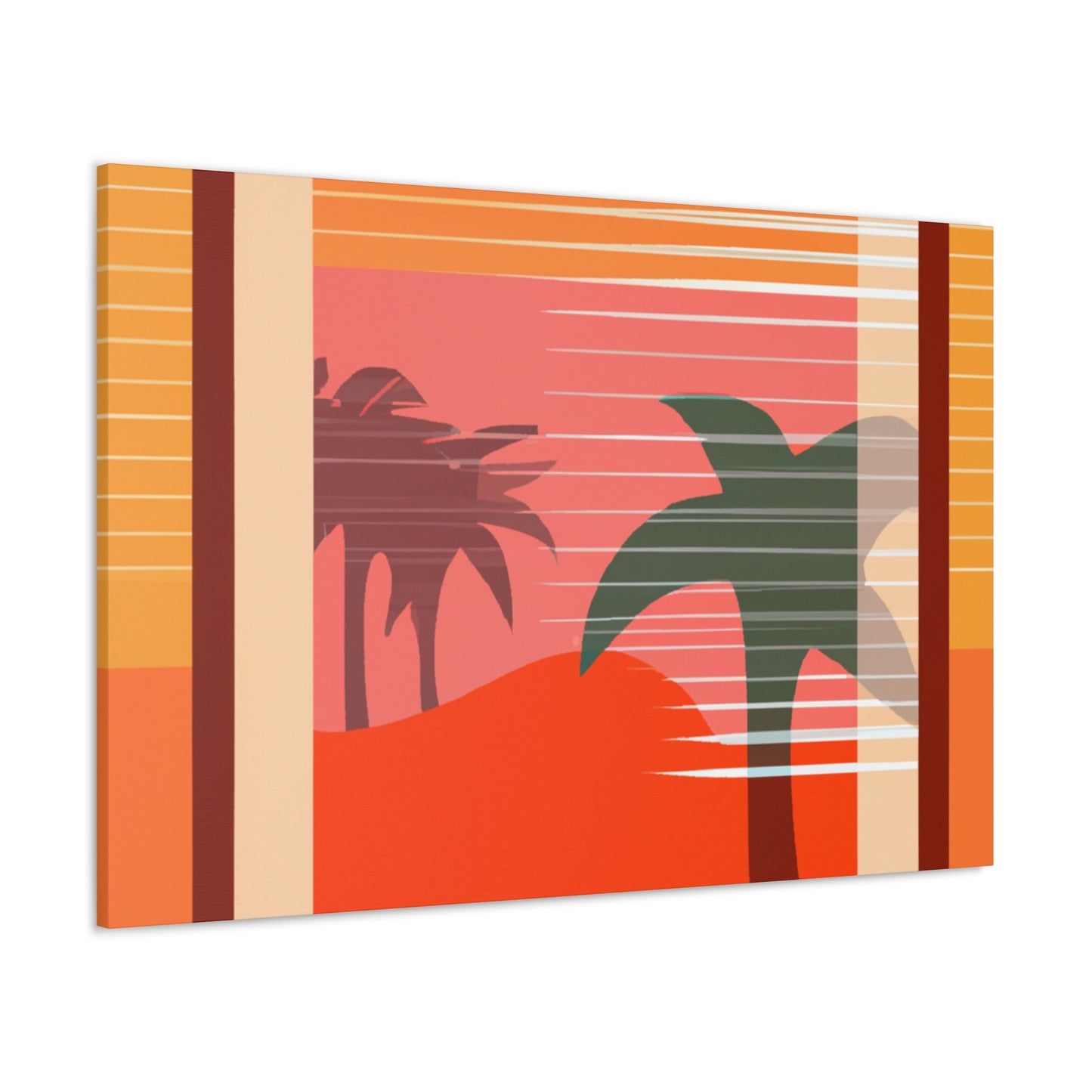 "Dawning Blush - Midcentury" - Canvas