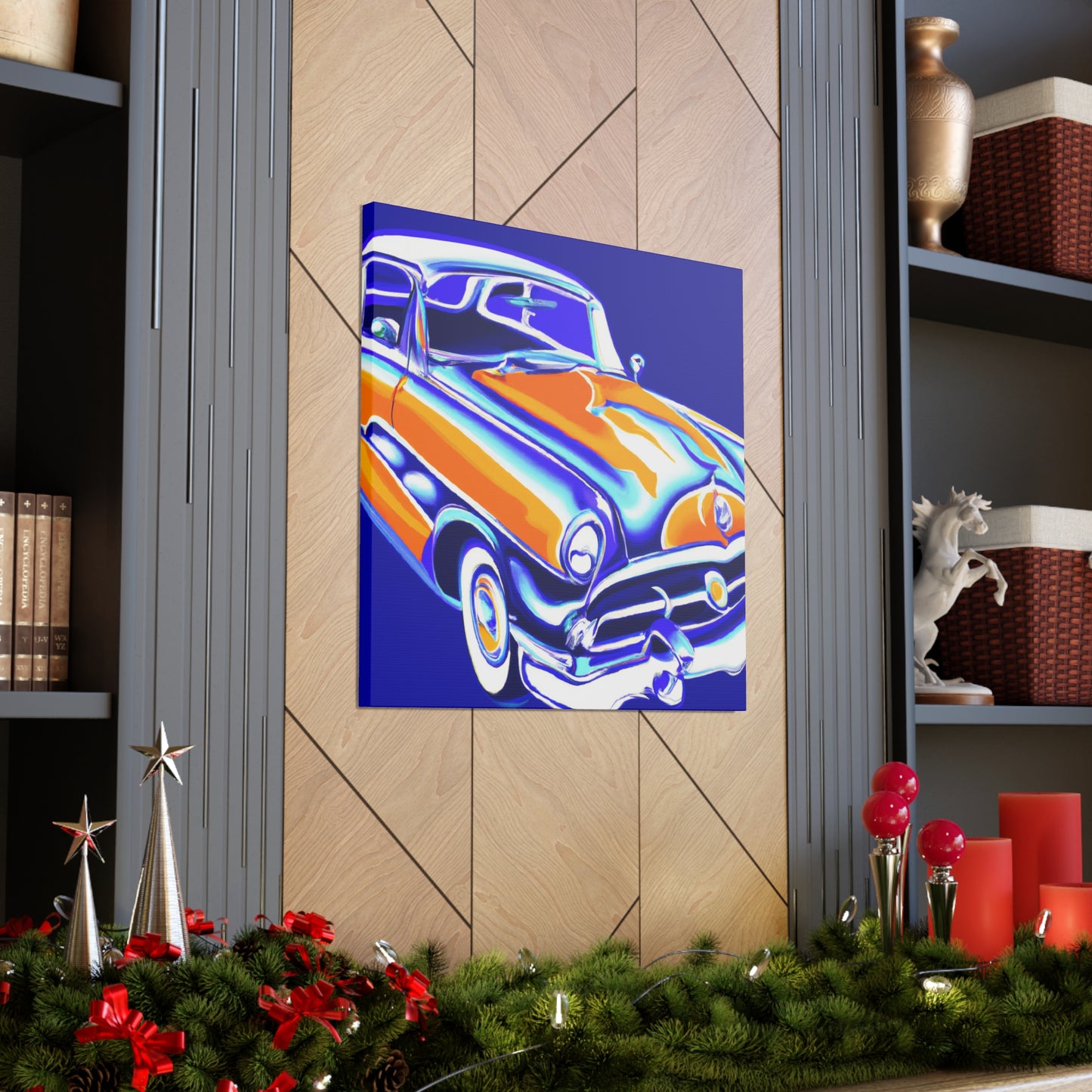 Vintage Thunder Road - Automobile Canvas
