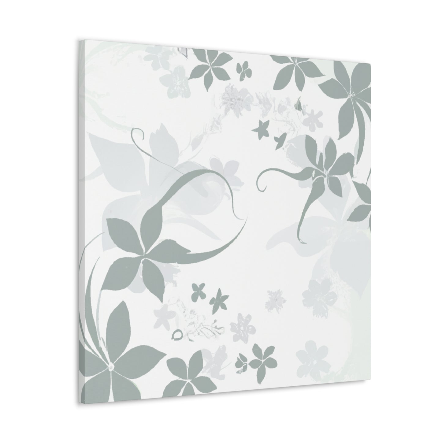 Grey Vine - Floral - Canvas