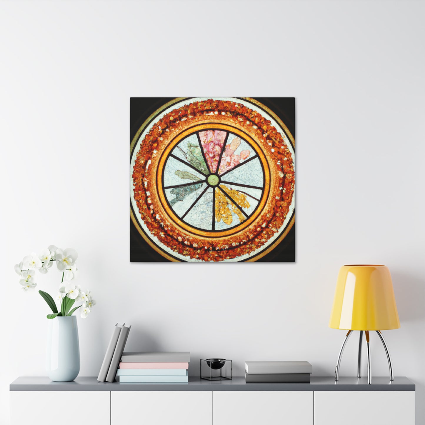 "Playful Pizza" - Glass Canvas