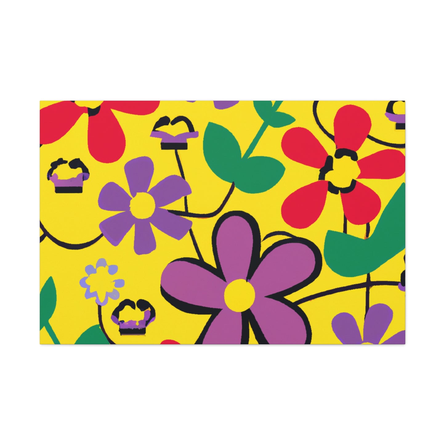 Flower Power Nap: Floral Canvas