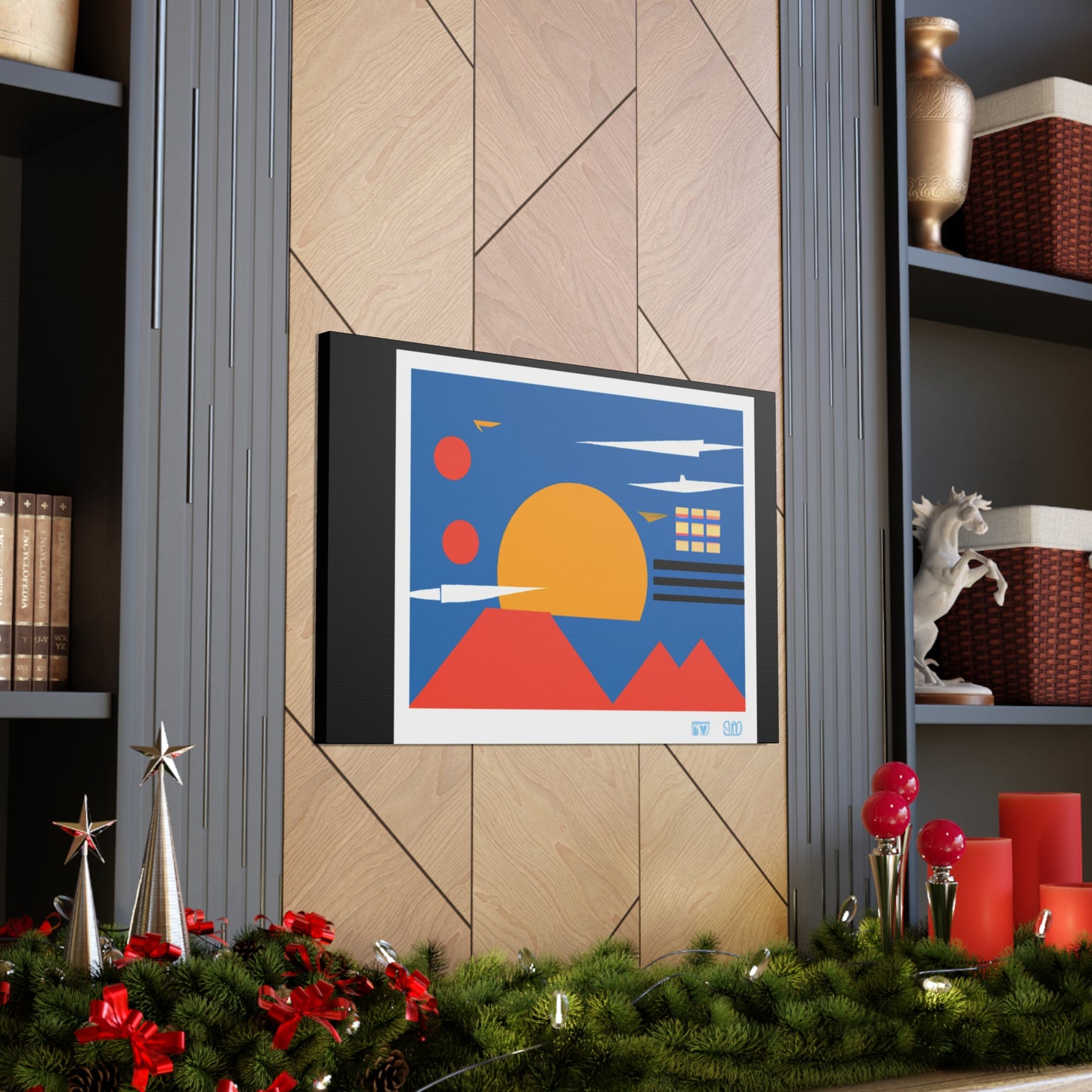Fur-Mastodon - Midcentury Canvas