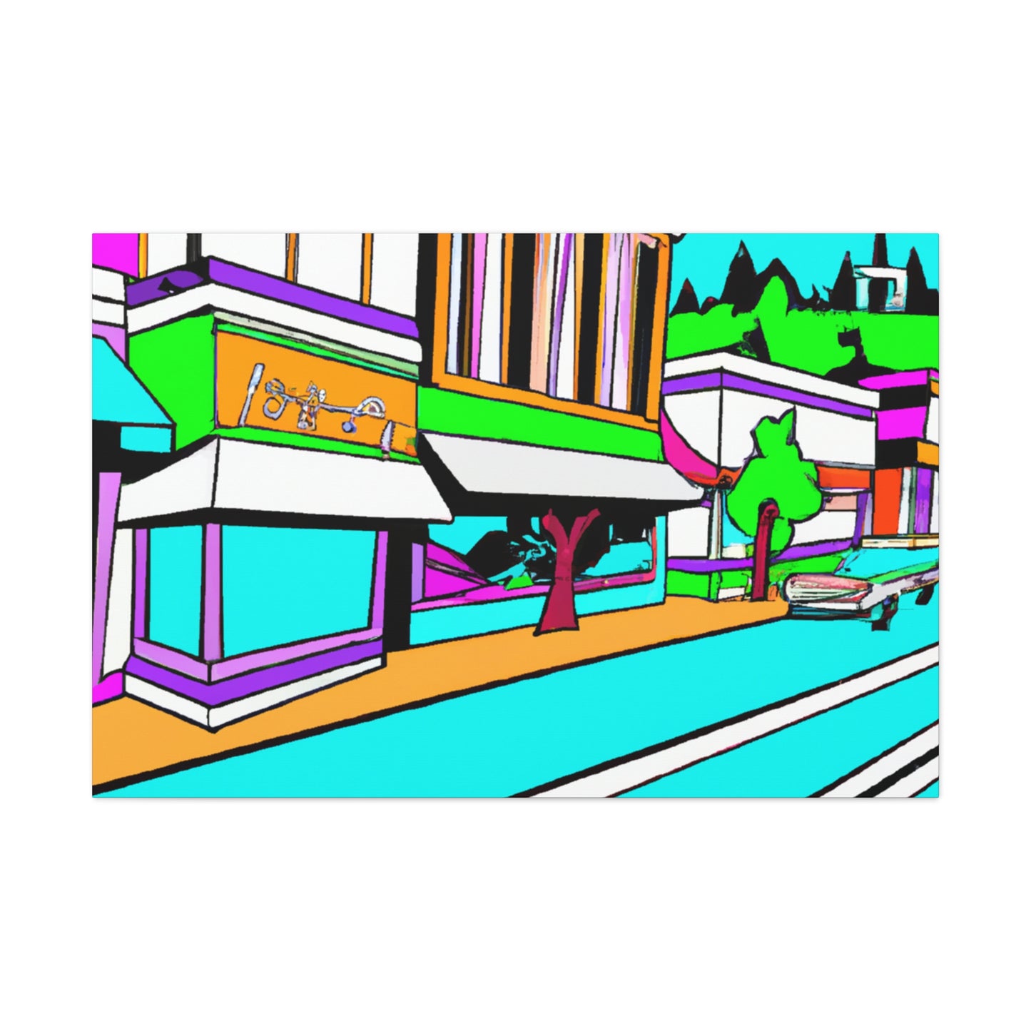 Hollywood Avenue - Pop Art Canvas