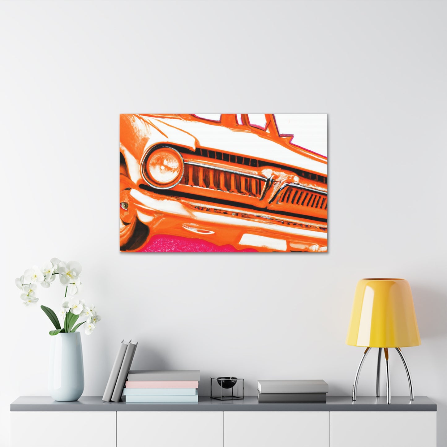 "Classic Car Curtains" - Automobile Canvas