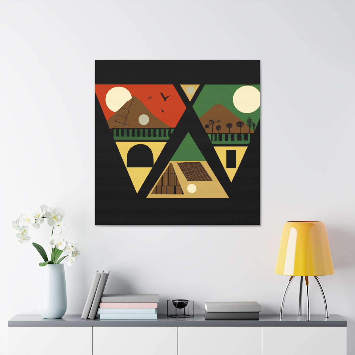 "Cosmological Dance - Midcentury" - Canvas