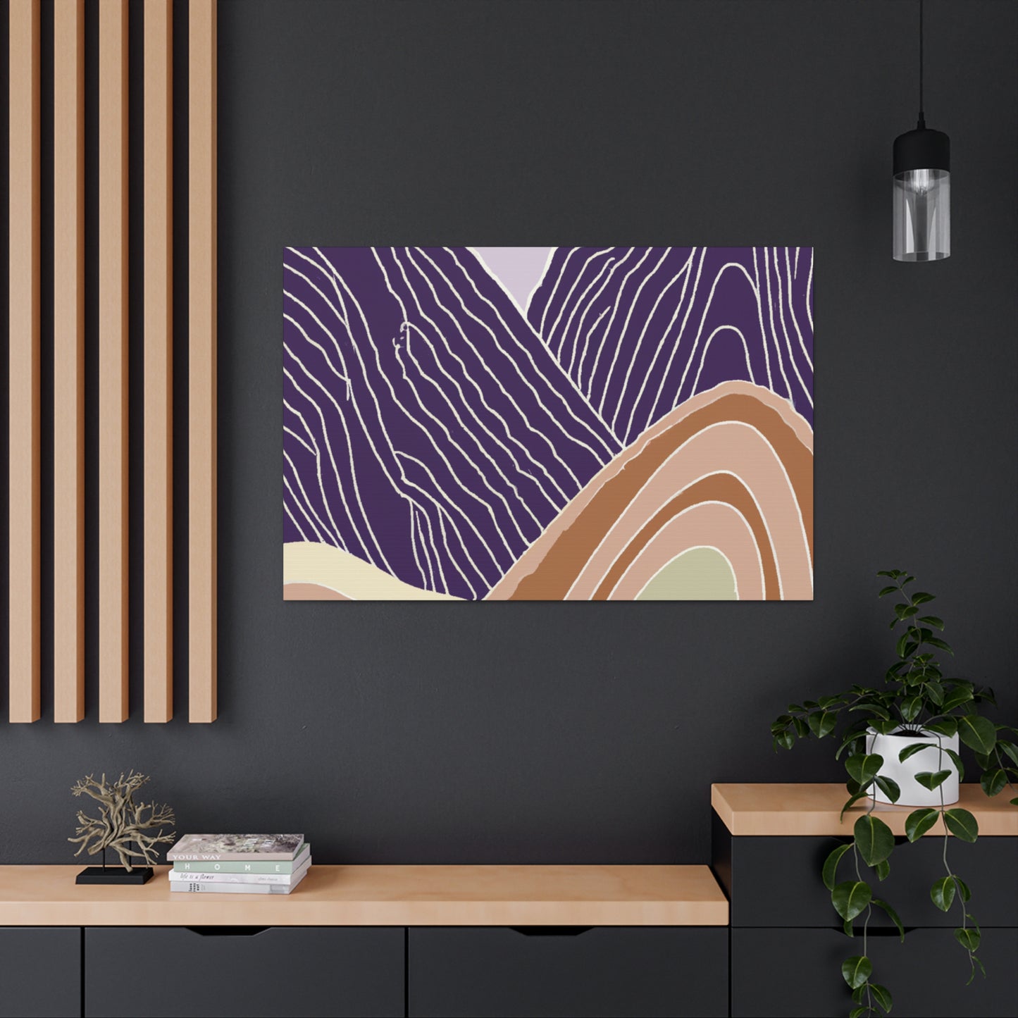 PurpleHills- Midcentury Canvas