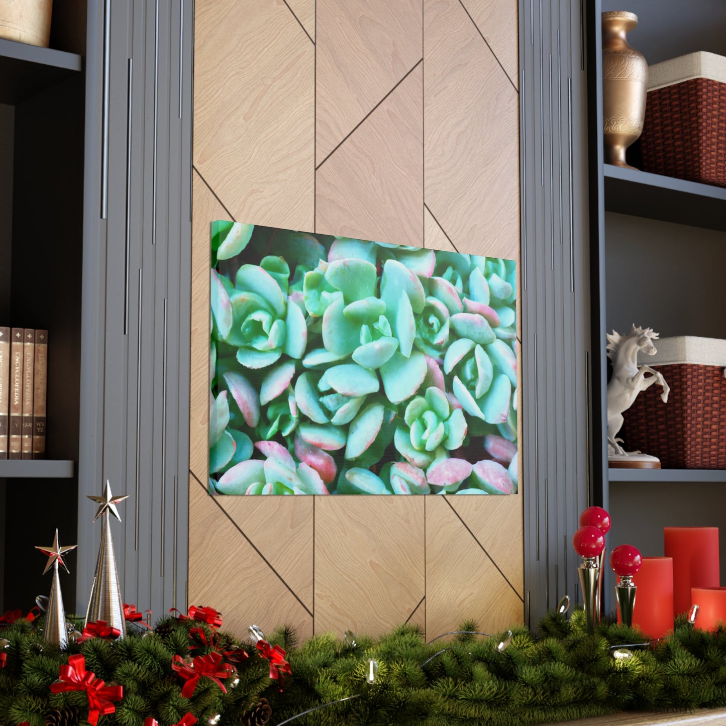 Green Beauties - Canvas - Succulent