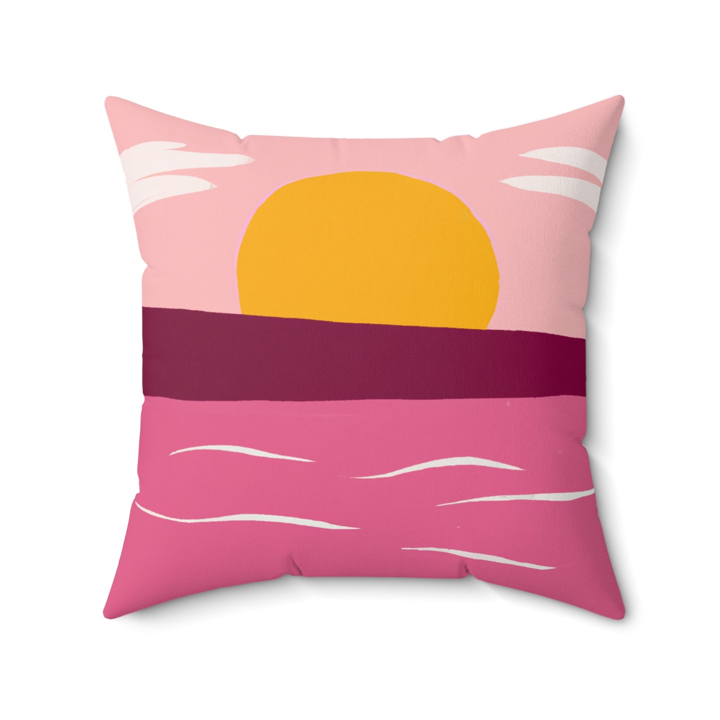Spun Polyester Square Pillow
