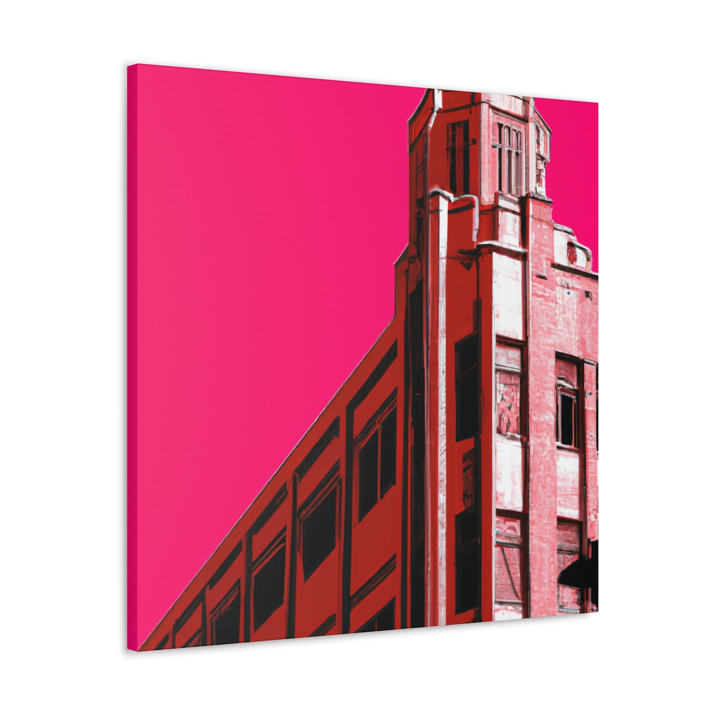 Straightup Splendor - The Visually Stunning Symmetry of Art Deco Architectural. - Canvas