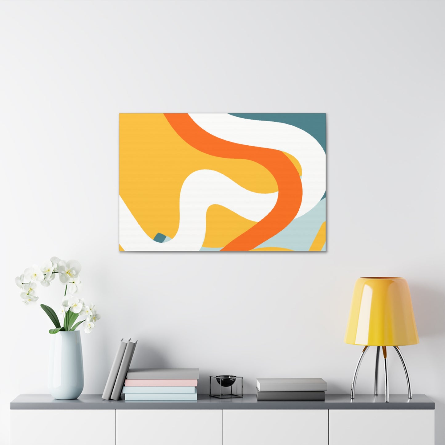 Spiral Swirls - Midcentury - Canvas