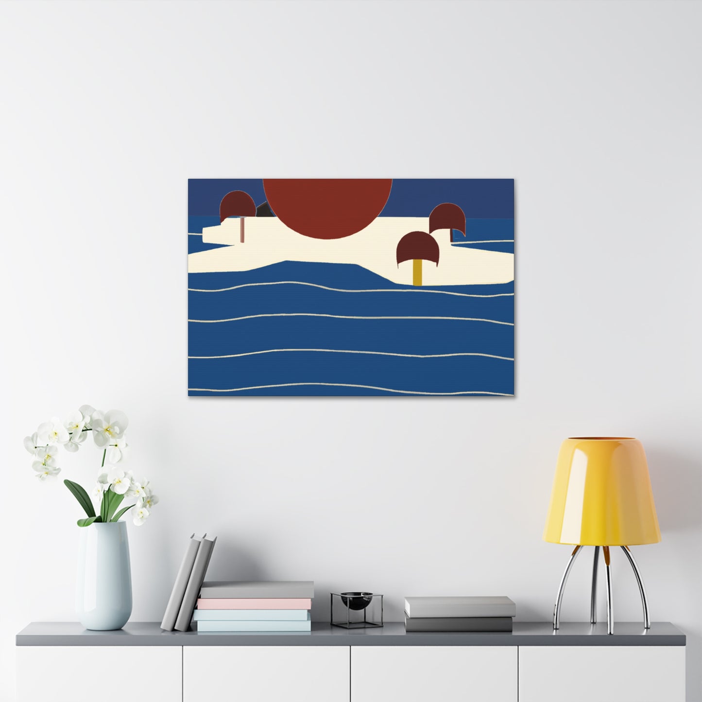 Industrial Sunrise - Midcentury - Canvas