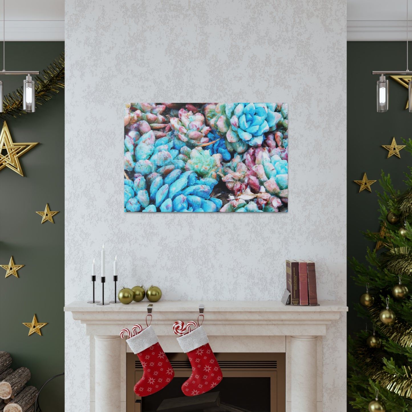 "Blooming Haven" - Canvas - Succulent