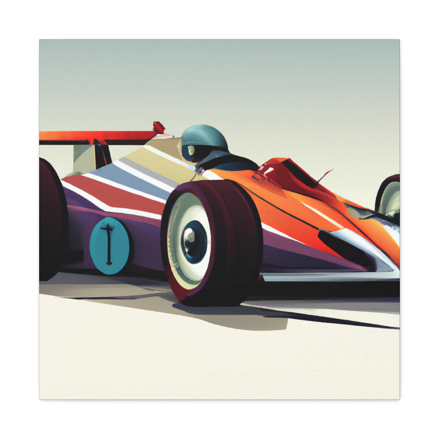 Hot Rodder Thunder - Automobile - Canvas