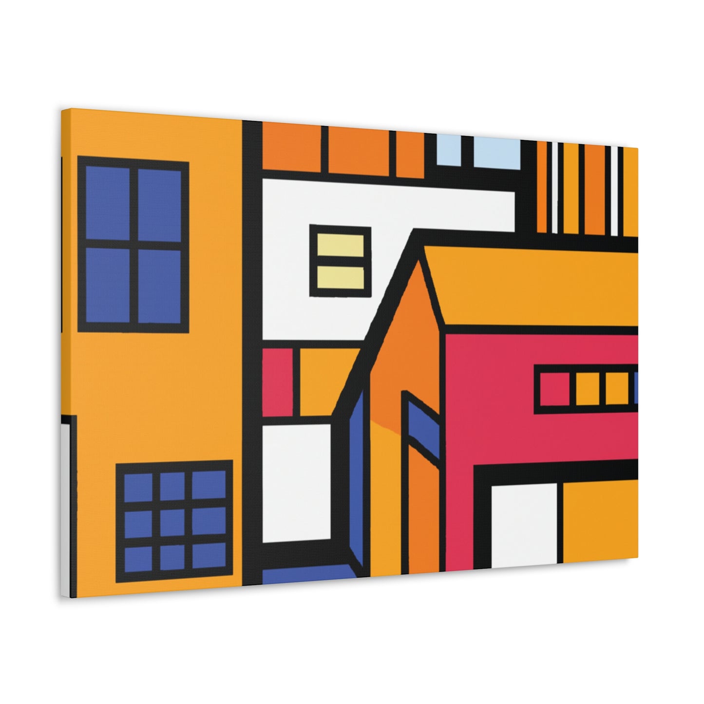 "Elegant Swirls - Midcentury" - Canvas