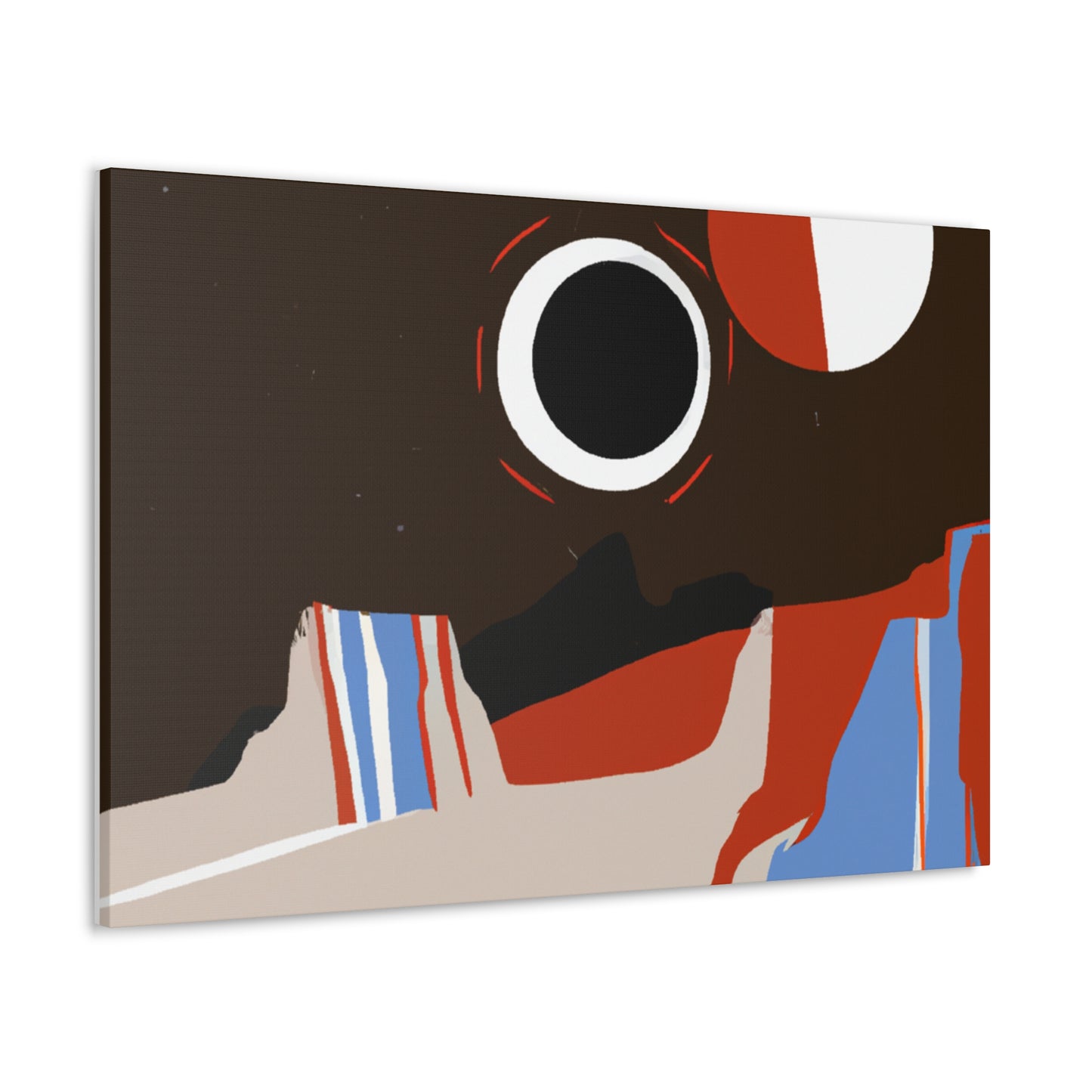 "Dreamy Geometric Glow - Midcentury" - Canvas