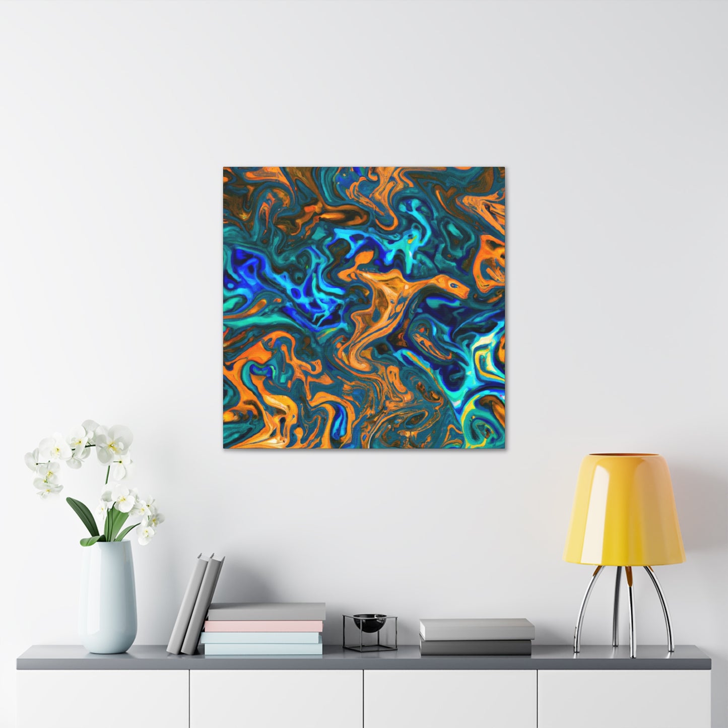 Fire and Water - Canvas - Abstract