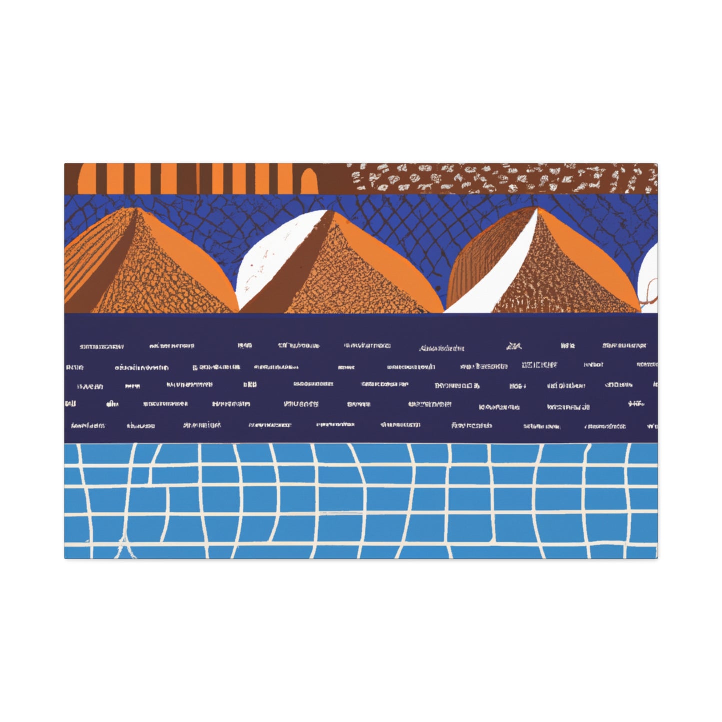 Blue RIver - Midcentury Canvas
