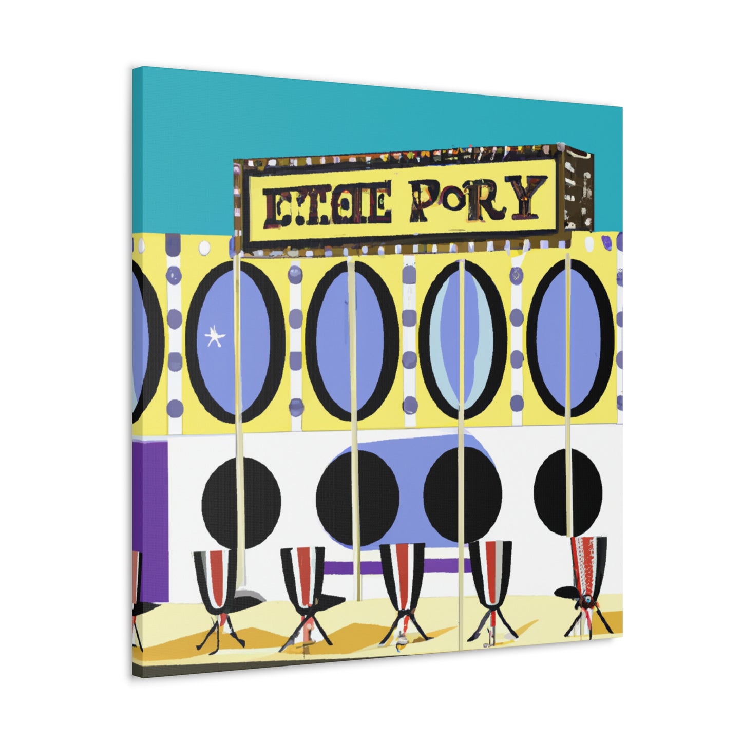 Kwik-Peep Mirror Shop. - Canvas - Pop Art