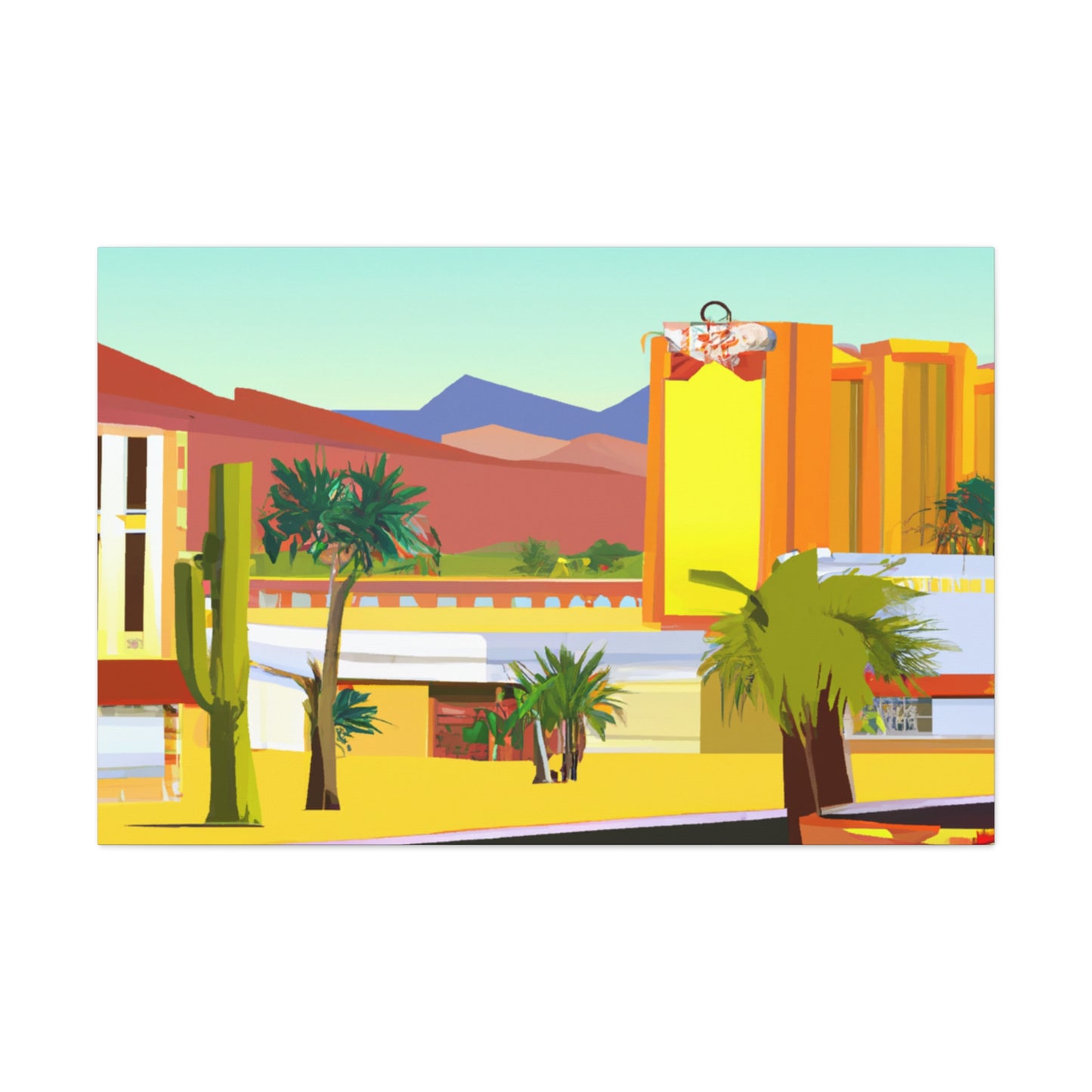 Sandstone Symphony - Architectural - Canvas - Desert