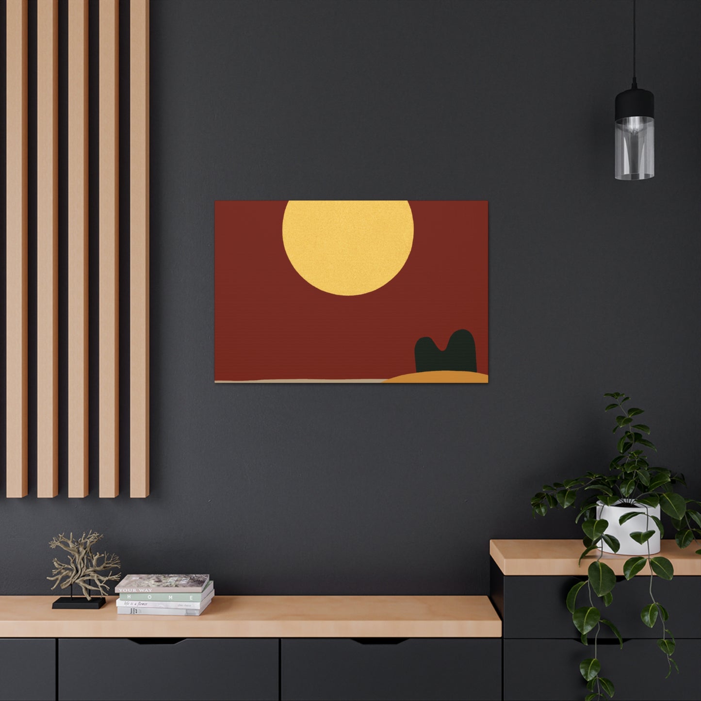 Peeking Ears - Midcentury Canvas