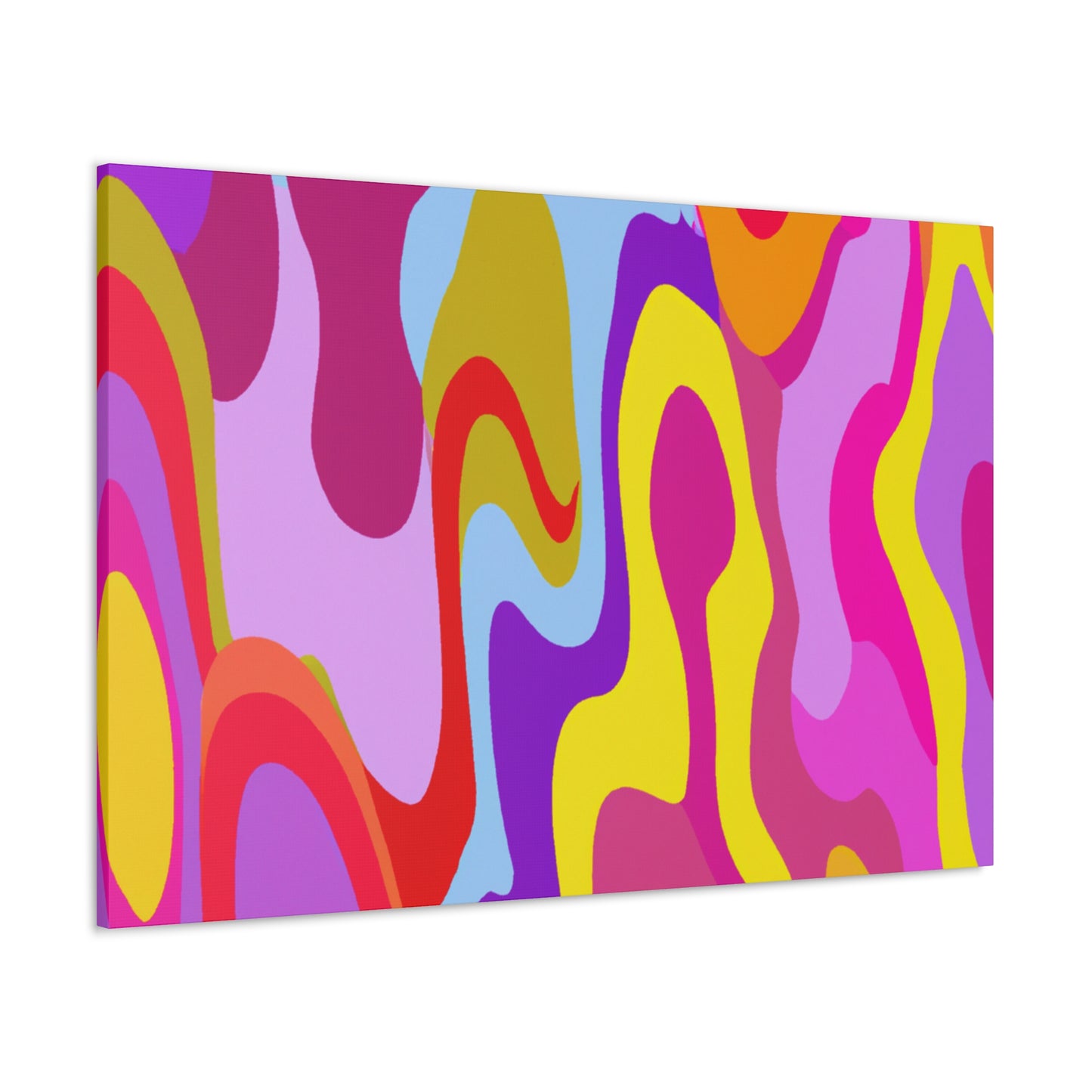 Aqua-Amber - Abstract - Canvas