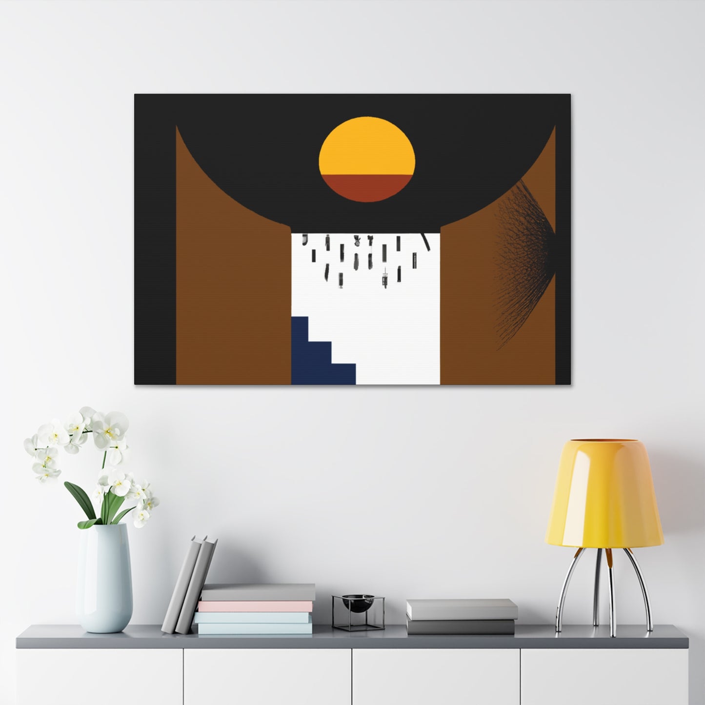 Reflecting Lane- Midcentury - Canvas