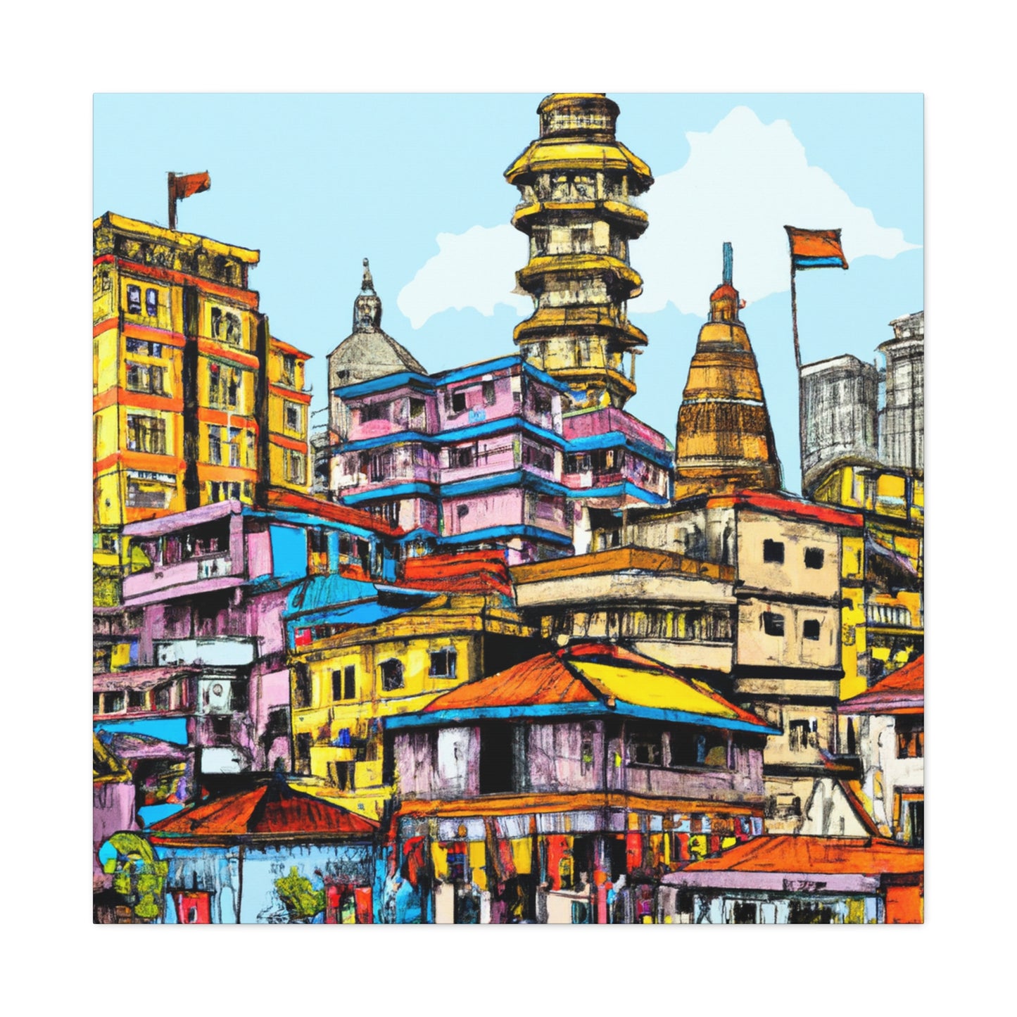 Golden Triangle - Destination India - Canvas