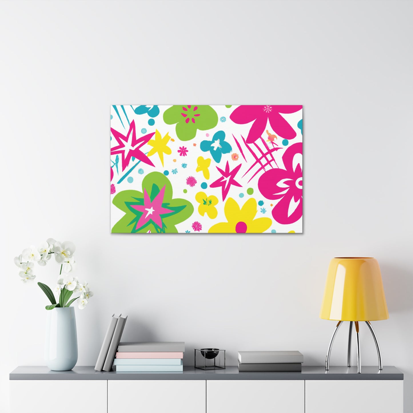 Flower Power Playtime: - Floral Canvas