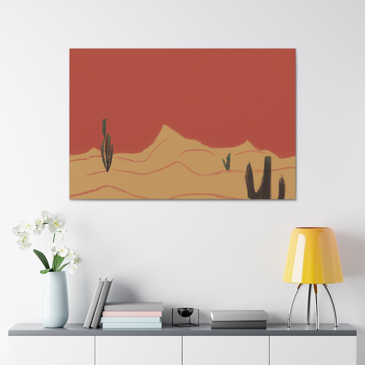 Desert Stage - Vintage Contemporary - Desert - Canvas