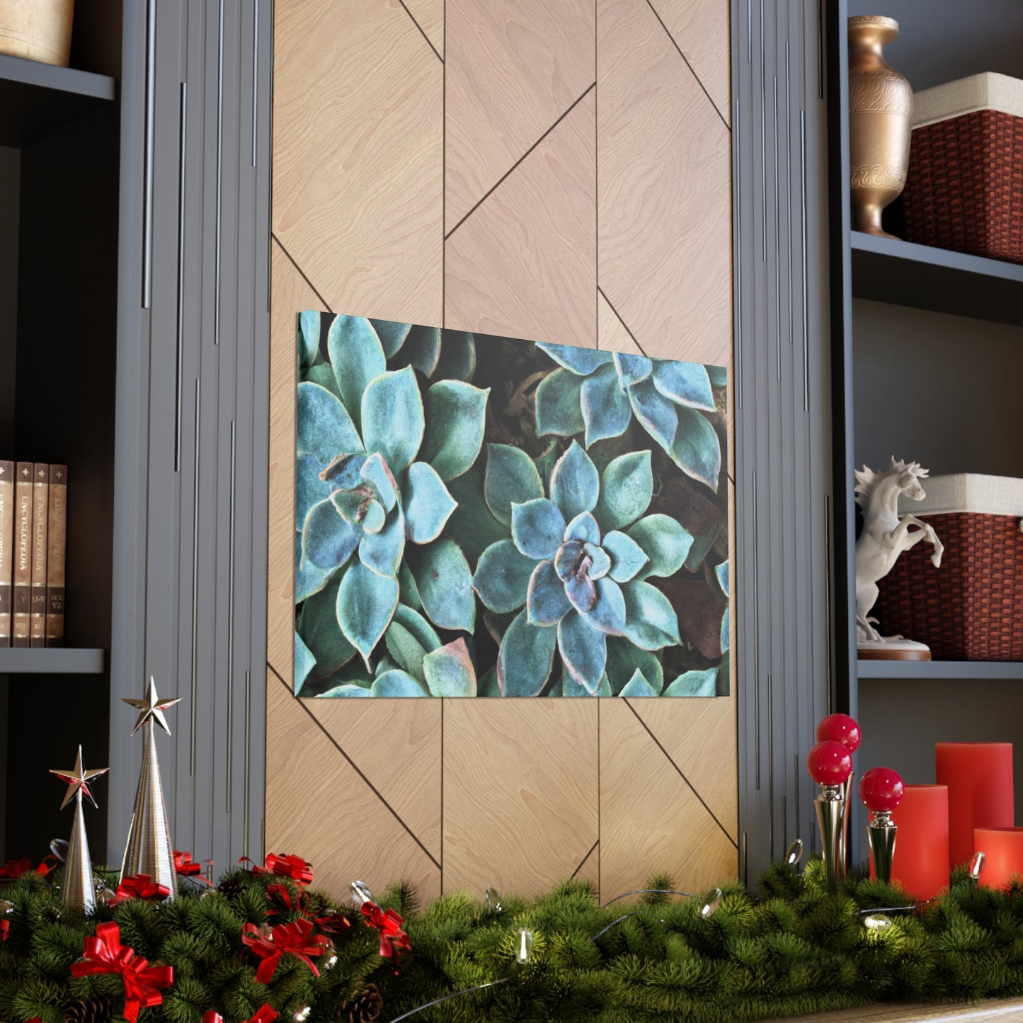 Green Paradise. - Canvas - Succulent