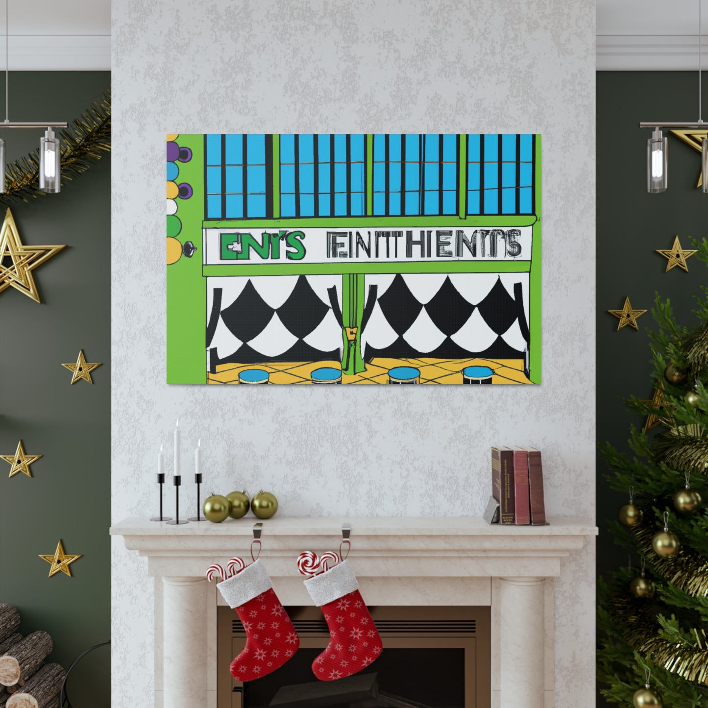 Sock-Hop Stop - Canvas Pop Art