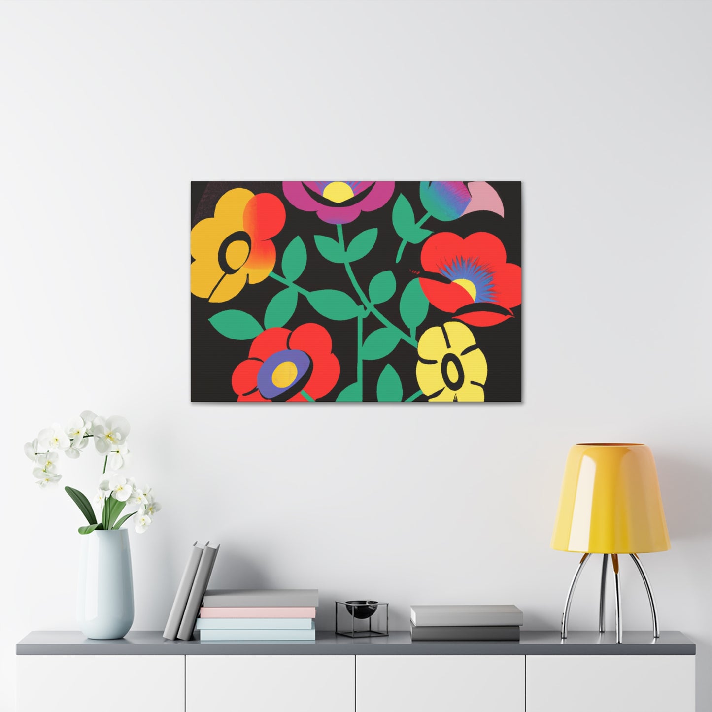 Frenzy Mammoth - Floral Canvas