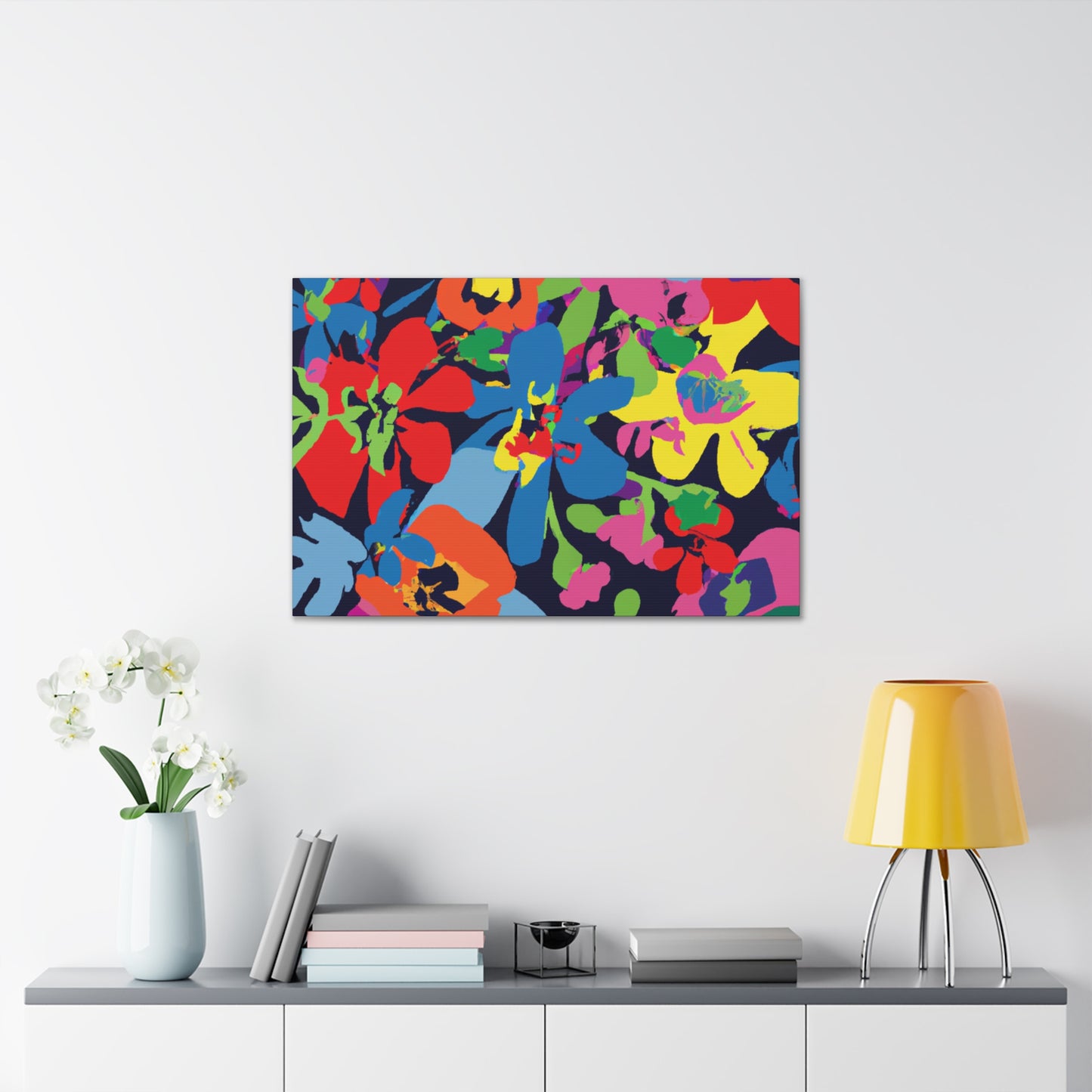 Flower Power Petal Push: - Floral Canvas