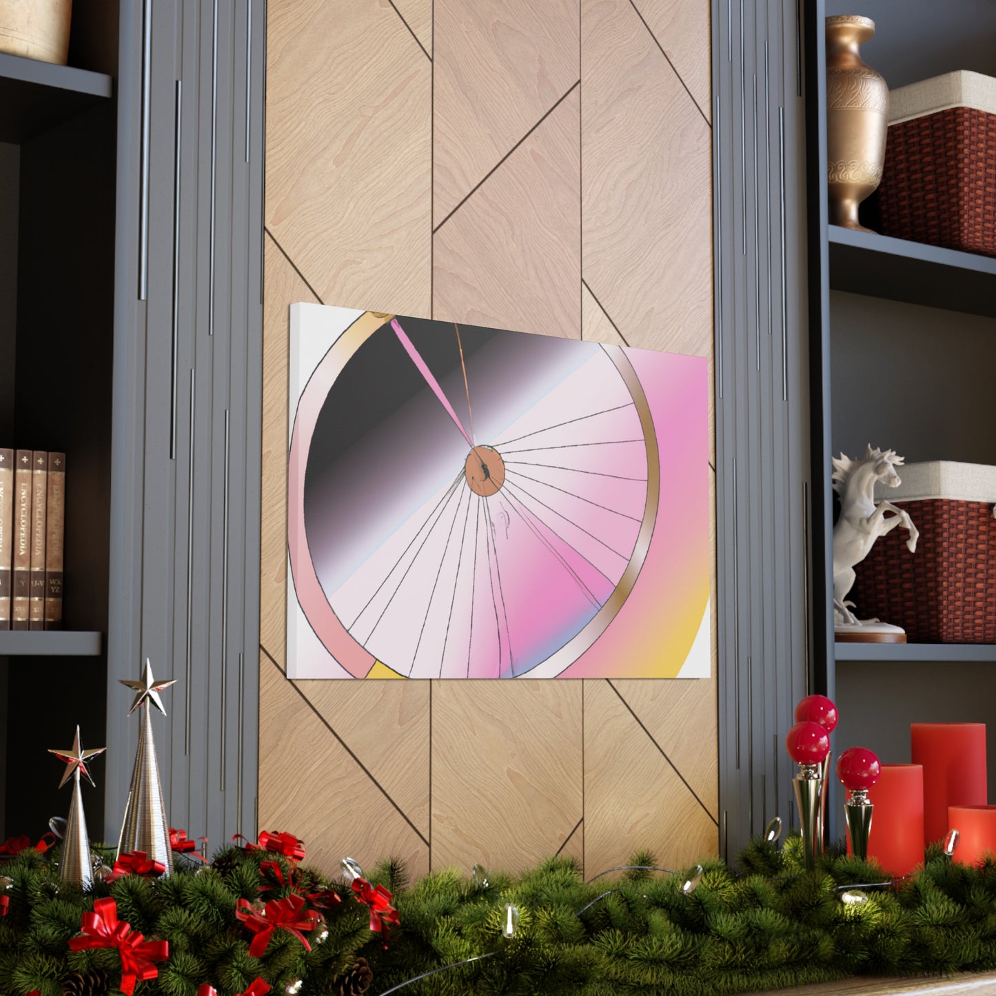 "Wheel Moderne" - Art Deco Canvas