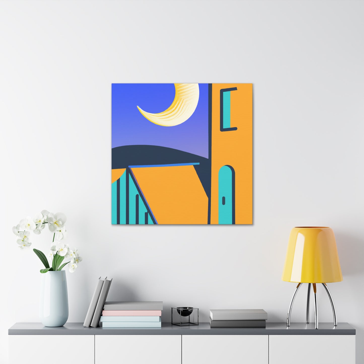 "Unwind Reflection - Midcentury" - Canvas