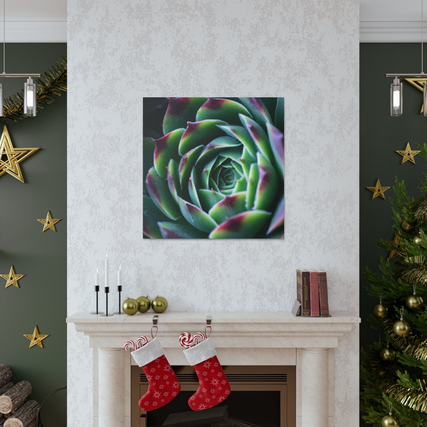 "Flowering Patio" - Canvas - Succulent